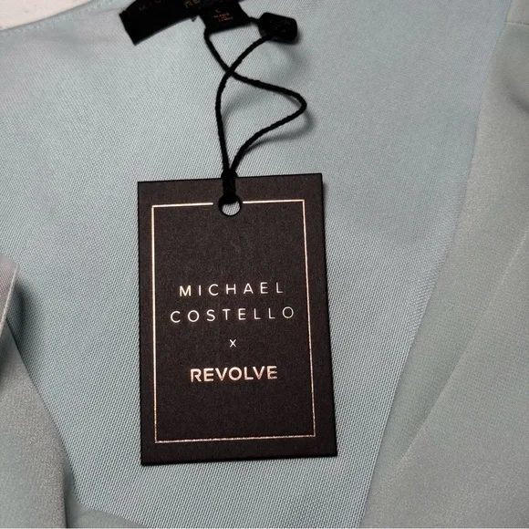 Michael Costello X Revolve Ava Dress Ice Blue - Picture 6 of 12
